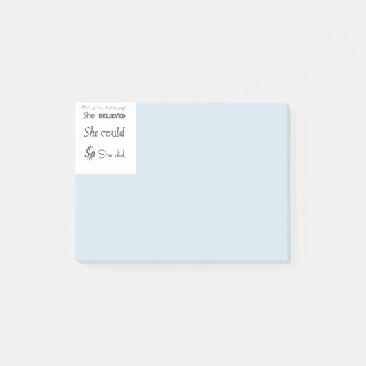 Positieve advertentie over meisjes post-it® notes (Voorkant)
