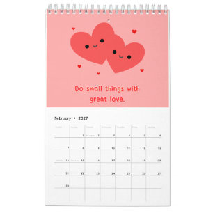 Positieve Affirmaties Kawaii Motivatie Kalender