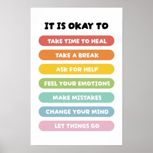 Positieve Affirmaties Poster (Voorkant)