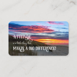 Positieve attitude motivatie quote life coaching visitekaartje