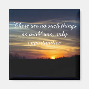 Positieve bevestigende motivatie over uitdagingen magneet