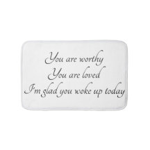 "Positieve bevestiging" Bath Mat