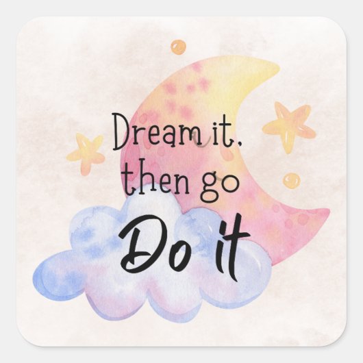 positieve bevestiging | Bevordering van Sticker (Voorkant)