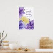 Positieve bevestiging Inspirerend prijsopgave Poster (Keuken)