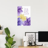 Positieve bevestiging Inspirerend prijsopgave Poster (Thuiskantoor)