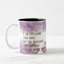 Positieve bevestiging marmer groen/goud