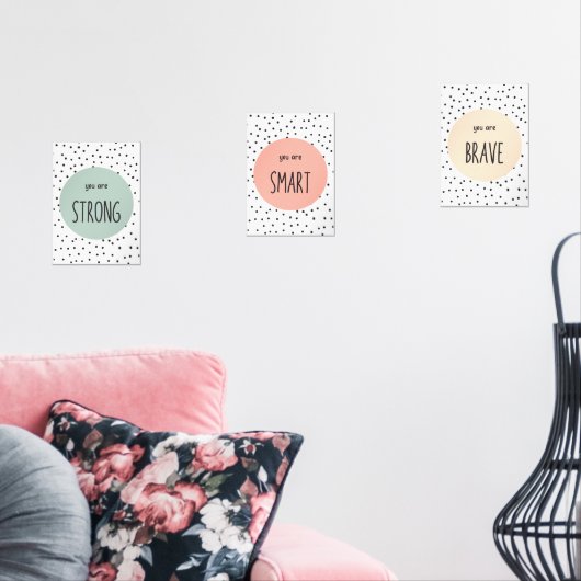 Positieve bevestiging muurkunst sets (Woonkamer)