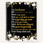 Positieve bevestiging notebook notitieboek (Voorkant)