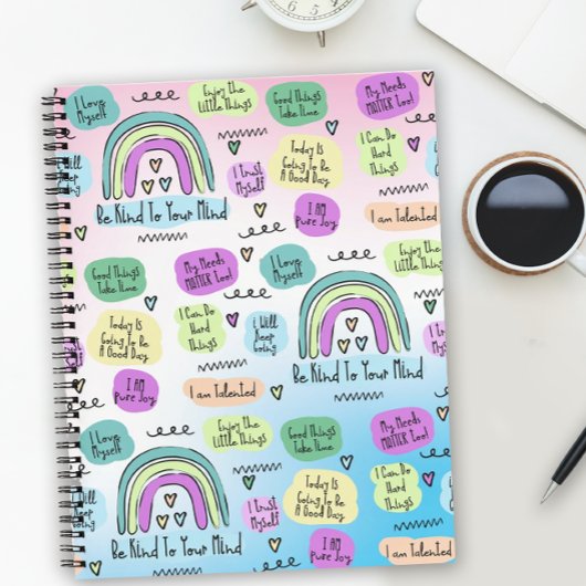 Positieve bevestiging notitieboek