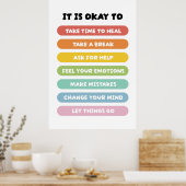 Positieve bevestiging poster (Keuken)