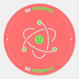 Positieve bevestiging ronde sticker