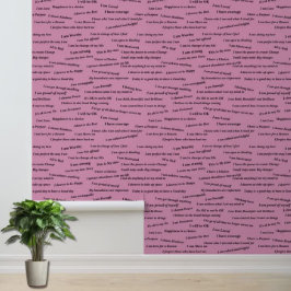 positieve bevestiging | Self Care Vision Board Behang