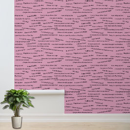 positieve bevestiging | Self Care Vision Board Behang