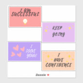 Positieve bevestiging sticker (Vel)