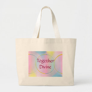 Positieve bevestiging van de goddelijke combinatie grote tote bag
