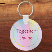 Positieve bevestiging van de goddelijke combinatie sleutelhanger (Voorkant)