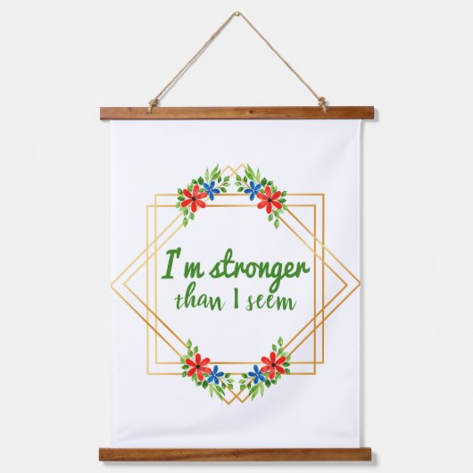 positieve bevestiging voor werk en zelfzorg hangend wandkleed (Voorkant)