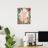 Positieve bevestiging zorgt ervoor dat pijn en pij poster (Thuiskantoor)