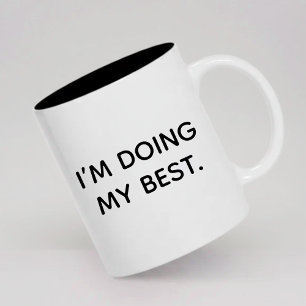 Positieve Bevestigingsmok Geschenk voor Haar en He Tweekleurige Koffiemok