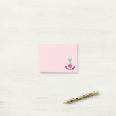 Positieve bietenpaarde - onverteerbaar post-it® notes (Op bureau)