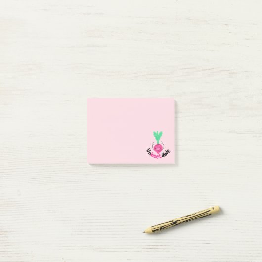 Positieve bietenpaarde - onverteerbaar post-it® notes (Op bureau)