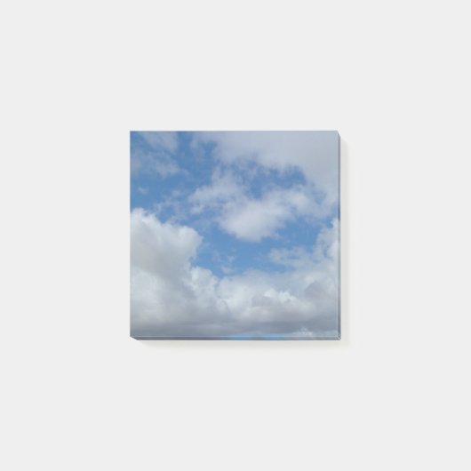 Positieve blauwe lucht post-it® notes (Voorkant)