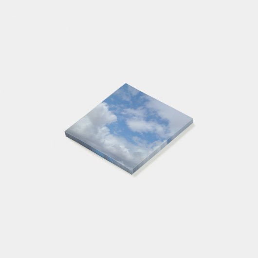 Positieve blauwe lucht post-it® notes (Schuin)