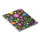 Positieve bloemen krooster notitieblok (Schuin)