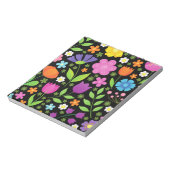 Positieve bloemen krooster notitieblok (Gedraaid)