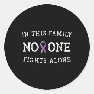 Positieve boodschap Pancreaskanker Bewustzijn voor Ronde Sticker