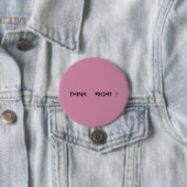 Positieve Button. Ronde Button 7,6 Cm (In situ)