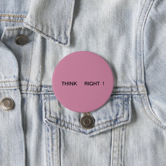 Positieve Button. Ronde Button 7,6 Cm (In situ)