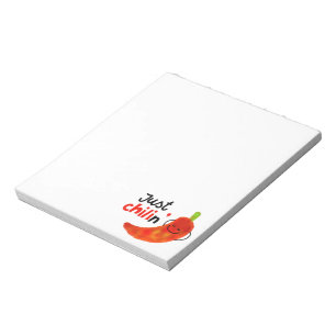 Positieve Chili Pepper Pun - gewoon kind Notitieblok