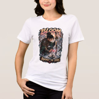Positieve Citaten Bloemendesign Dames T-shirt