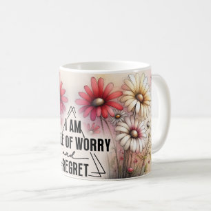 Positieve citaten bloemenmok koffiemok