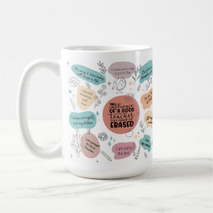 Positieve citaten voor leraren mok geschenk, Inspi