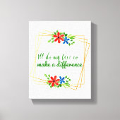 positieve citaten voor levensacceptatie canvas afdruk (Voorkant)