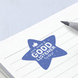 Positieve feedback Goede luisteraar Docent Ster Sticker