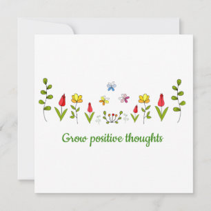 Positieve gedachten bloemen kweken