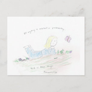 Positieve gedachten briefkaart