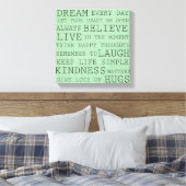 Positieve gedachten canvas afdruk (Insitu (Slaapkamer))