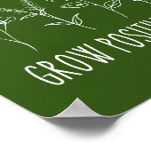 Positieve gedachten doordringen esthetisch poster (Hoek)