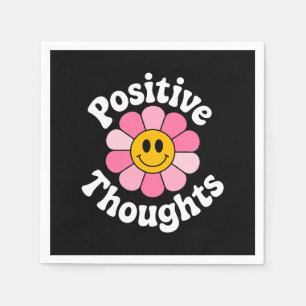 Positieve gedachten - Inspirerend bloemen Servet