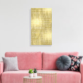 Positieve Gedachten Inspirerend Woorden Goud Wit Canvas Afdruk (Insitu (Woonkamer))