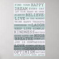 Positieve gedachten Inspirerend woorden