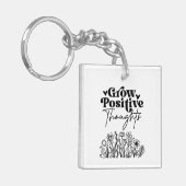 Positieve gedachten laten groeien sleutelhanger (Voorkant Links)