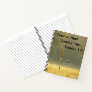 Positieve gedachten - Positieve virussen - Positie Notitieboek
