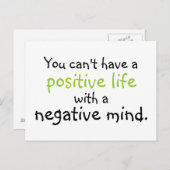 positieve geest briefkaart (Voorkant / Achterkant)