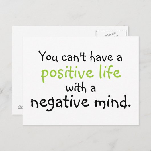 positieve geest briefkaart (Voorkant / Achterkant)
