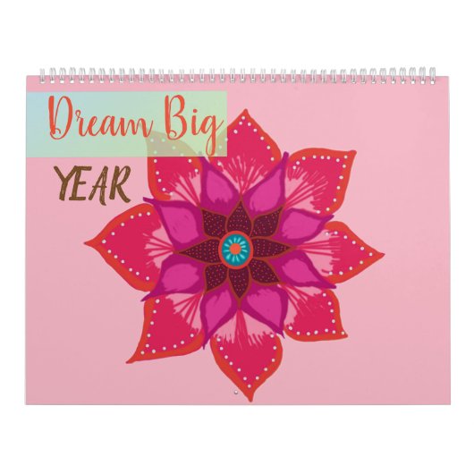 Positieve geest nieuwjaarskalender kalender (Hoes)